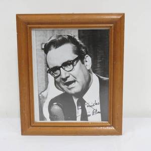 lot 67 image: Framed 8x10 Autographed Photo Steve Allen wCertificate of Authenticity