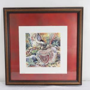 lot 166 image: Limited Edition The Howard Agate Signed Dan Wiemer Bird Lithograph Print