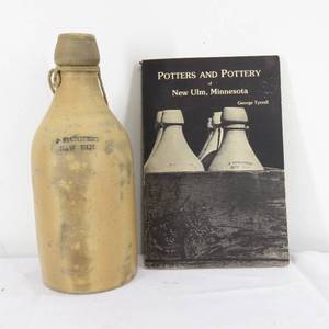 lot 106 image: Vintage 10 Stoneware J. Stoeckert New Ulm Mn Water Jug