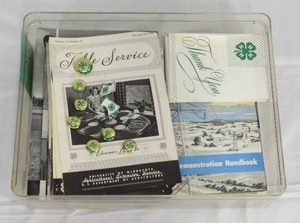 lot 76 image: Vintage Lot of 4H Farming Club Ephemera & Pins