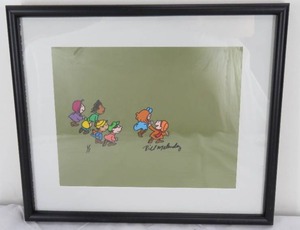 lot 117 image: One of a Kind Rare Framed Signed Bill Melendez 11 Animation Cel