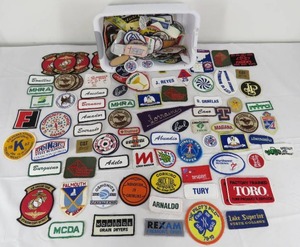 lot 132 image: 150 Misc Patches, Names, Advertising, Some Military