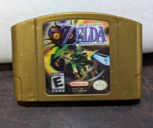 lot 4 image: The Legend Of Zelda Majoras Mask Nintendo 64 Game Cartridge