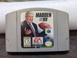 lot 68 image: Madden 99 Nintendo 64 Game Cartridge