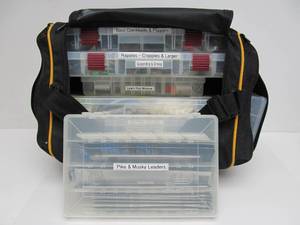 lot 16 image: Fantastic Fishing Setup - Several Flat Tackle Boxes FULL of Ready-to-Use Lures & Accesories #1