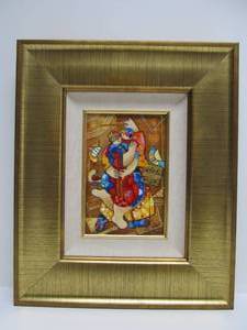 lot 39 image: Framed Numbered Hand Embellished Serigraph by Israeli Artist DORIT LEVI
