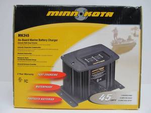 lot 49 image: Unused MINN KOTA On-Board Marine Battery Charger