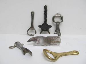 lot 67 image: Nice Group of Vintage & Antique Advertising etc Bottle Openers