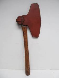 lot 80 image: Awesome Early Antique Short Broadaxe 