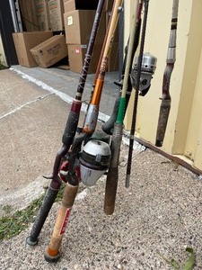 lot 97 image: Lot of Assorted Fishing Rods