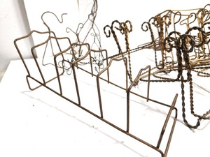 lot 176 image: Large Lot of Fance Vintage Brass etc Plate Stand & Display Holders