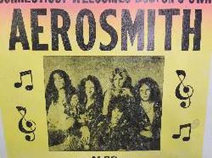 lot 335 image: Orig Vintage AEROSMITH & Deep Purple Concert Poster