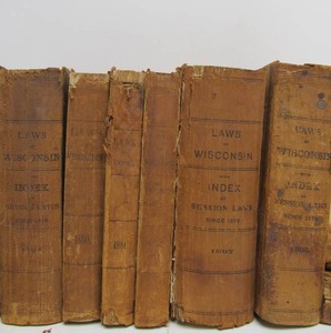 lot 132 image: Group of Antique Wisconsin Law Books