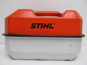 lot 137 image: Vintage Metal STIHL Chainsaw GasOil Can