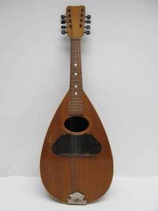 lot 148 image: Antique Sears Roebuck Bowl-Back Mandolin Instrument