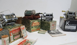 lot 158 image: Great Lot of 4 Vintage Fishing Reels wBoxes