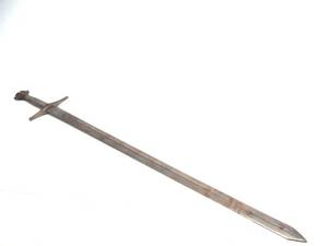 lot 159 image: LARGE Vintage Medieval Style Steel Sword