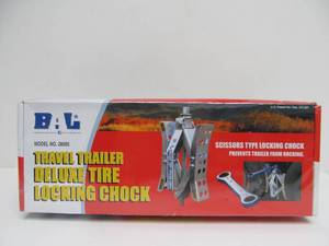 lot 225 image: Brand New BAL Travel Trailer Deluxe Tire Locking Chock