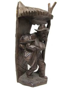 lot 252 image: Old Vintage German Carved Figural Sculture