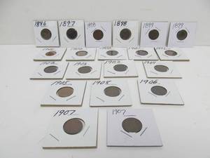 lot 263 image: Lot of 20 US Indian Head Pennies