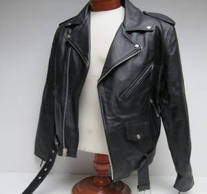 lot 278 image: Newer FMC Leather Motorcycle Jacket - Size 44