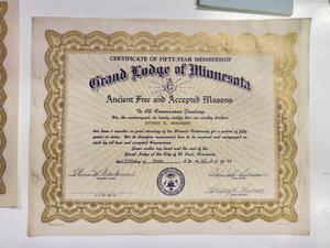 lot 361 image: Group of Vintage Fraternal MASON Booklets & Papers