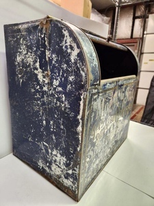 lot 362 image: Awesome Antique General Store MORNING STAR Metal Coffee Bin