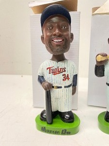 lot 384 image: Mint Condition Group of 3 MN TWINS Bobbleheads