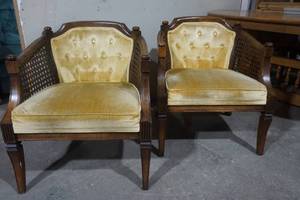 lot 5 image: vintage arm chairs
