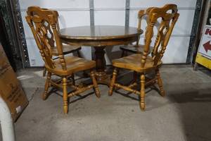 lot 62 image: dining table and chairs