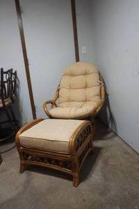 lot 67 image: Bamboo rocker