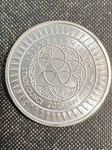 1 TROY OZ .999 FINE SILVER DONT TREAD ON ME ROUND