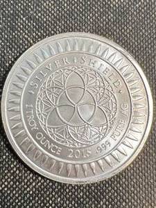 1 TROY OZ .999 FINE SILVER DONT TREAD ON ME ROUND