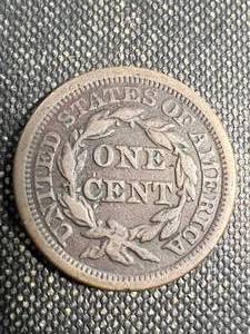 1954 US BRAIDED HAIR LARGE CENT