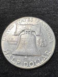 1961 US FRANKLIN HALF DOLLAR AU