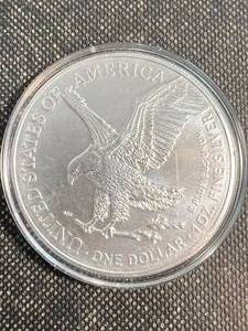 2023  AMERICAN SILVER EAGLE 1 TROY OZ .999 FINE SILVER IN AIRTITE