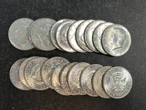 BU ROLL OF 1964-D SILVER KENNEDY HALF DOLLARS 20 COINS MS63-MS65