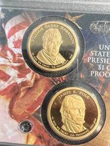 4 COIN PROOF US PRESIDENTIAL DOLLAR SET