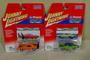 lot 101 image: 2 Johnny Lightning Mopar Muscle Dodge Die Cast Cars