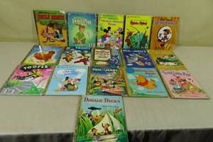 lot 118 image: Vintage Little Golden Books - Disney, Uncle Remus, Sesame Street