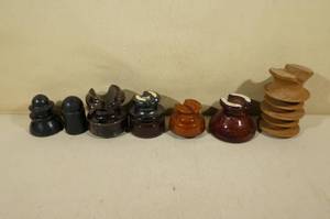 lot 31 image: Vintage Powerline Insulators
