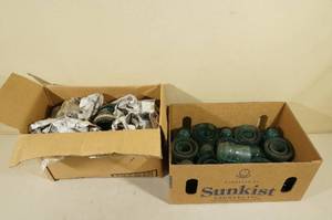 lot 32 image: Antique Glass Powerline Insulators