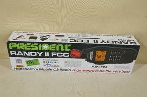 lot 39 image: President Randy II FCC Handheld or Mobile CB Radio