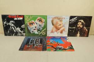 lot 128 image: 6 Vinyl Record Albums -Van Halen, Jethro Tull, Bob Seger