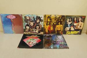 lot 129 image: 6 Vinyl Record Albums -Foreigner, Slayed, Stealers Wheel