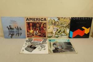 lot 131 image: 6 Vinyl Record Albums -Foreigner, Bob Seger, Hermans Hermits