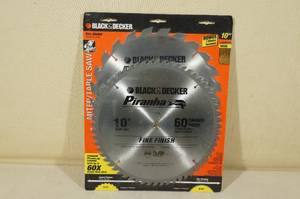 lot 196 image: Black  Decker 10 MiterTable Saw Blade Replacements