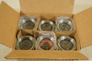 lot 213 image: 6 Weck 760 Mini Mold Jars