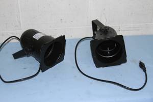 lot 13 image: PAIR of Chauvet DJ Par 38 Black Light  Lighting Fixtures