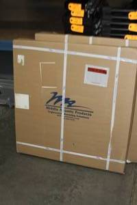 lot 34 image: New in Box - Middle Atlantic BRK8-22 8-Space Black Laminate Audio  Video Equipment Rack